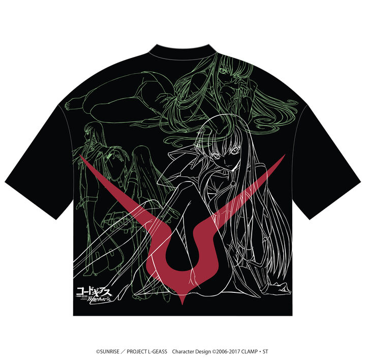 Code Geass Big Silhouette T-shirt 【C.C.】